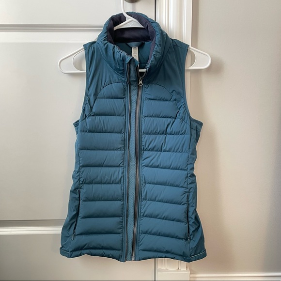 lululemon athletica Jackets & Blazers - Lululemon Fluffed Up Down Vest Alberta Lake Teal